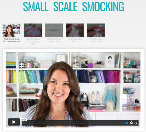 SWC Classes Small Scale Smocking Master Class Video Course larougetdelisle