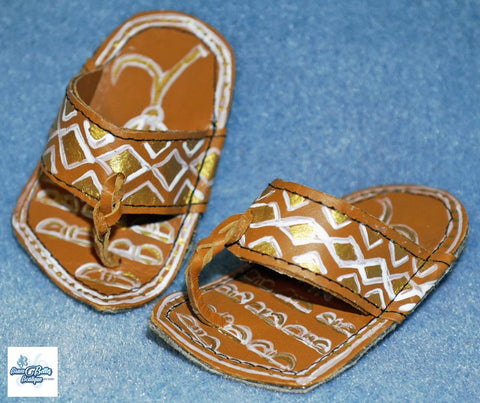 Brambelles boutique Australian Girl Cleopatra's Sandals Doll Shoe Pattern for Australian Girl Dolls larougetdelisle
