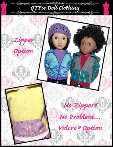 QTπ Doll Clothing A Girl For All Time Rough N Tumble Hoodie Pattern For A Girl For All Time Dolls larougetdelisle