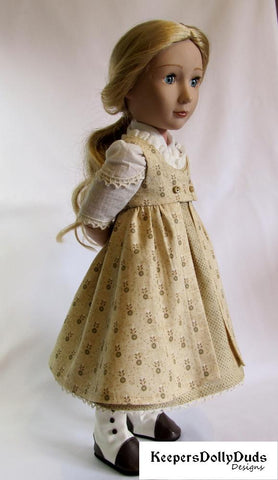 Keepers Dolly Duds Designs A Girl For All Time Regency Pinafore Dress and Fichu Pattern For A Girl For All Time Dolls larougetdelisle