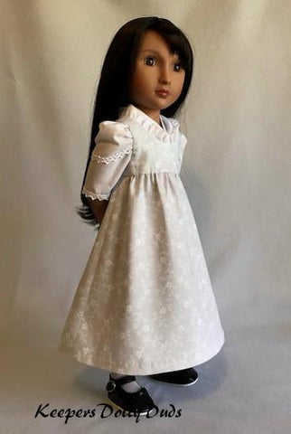 Keepers Dolly Duds Designs A Girl For All Time Regency Pinafore Dress and Fichu Pattern For A Girl For All Time Dolls larougetdelisle