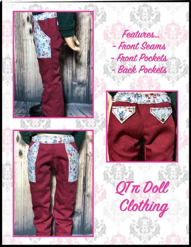 QTπ Doll Clothing A Girl For All Time Skinny Utility Pants Pattern For A Girl For All Time Dolls larougetdelisle