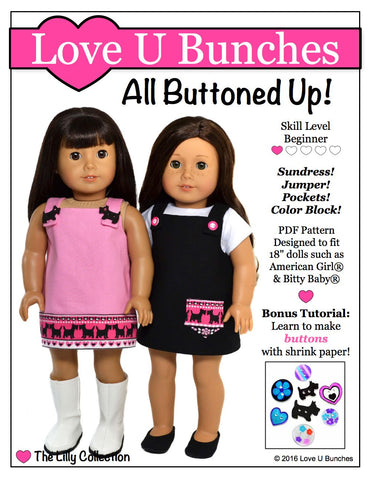 Love U Bunches 18 Inch Modern All Buttoned Up 18" Doll Clothes larougetdelisle