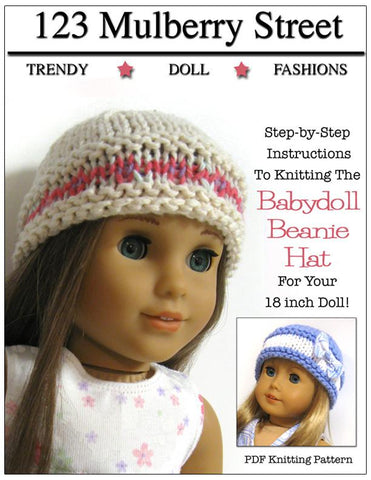 123 Mulberry Street Knitting Babydoll Beanie Knitting Pattern larougetdelisle