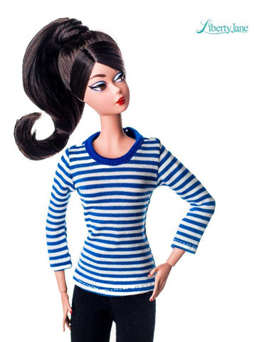 Liberty Jane Barbie T-Shirt Variations Pattern For 11-1/2" Fashion Dolls larougetdelisle