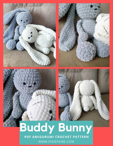 Plushico Amigurumi Buddy Bunny Amigurumi Crochet Pattern larougetdelisle