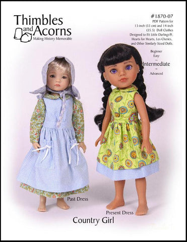 Thimbles and Acorns Little Darling Country Girl for 13-14" Dolls larougetdelisle