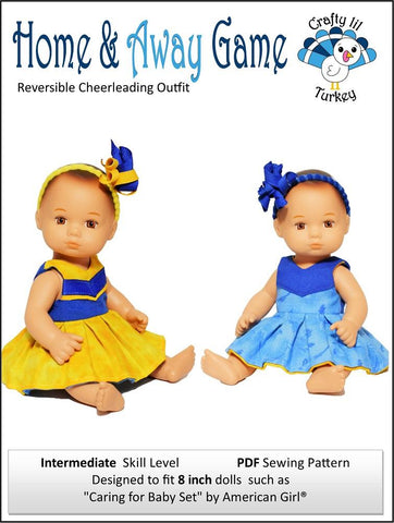 Crafty Lil Turkey 8" Baby Dolls Home & Away Game Pattern for 8" Baby Dolls larougetdelisle