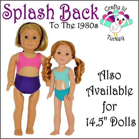 Crafty Lil Turkey 18 Inch Historical Splash Back To The 1980s 18" Doll Clothes Pattern larougetdelisle