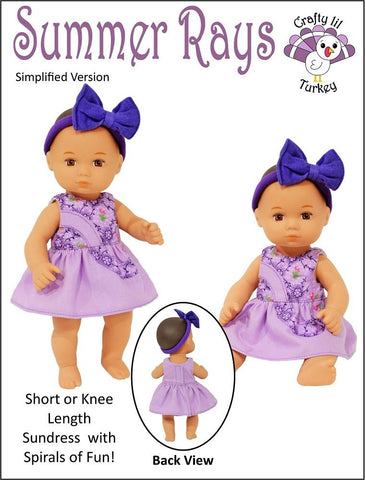 Crafty Lil Turkey 8" Baby Dolls Summer Rays Dress Pattern For 8" Baby Dolls larougetdelisle