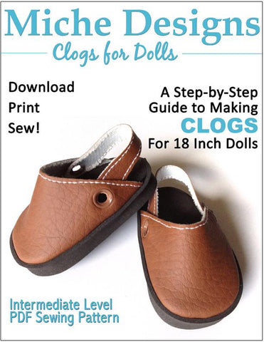 Miche Designs Shoes Clogs 18" Doll Shoes larougetdelisle