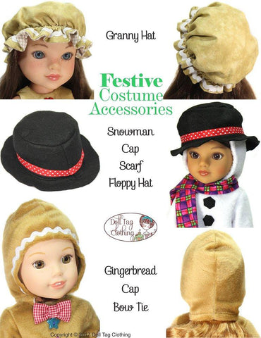 Doll Tag Clothing WellieWishers Festive Costume Accessories Pattern for 14 to 14.5 Inch Dolls larougetdelisle