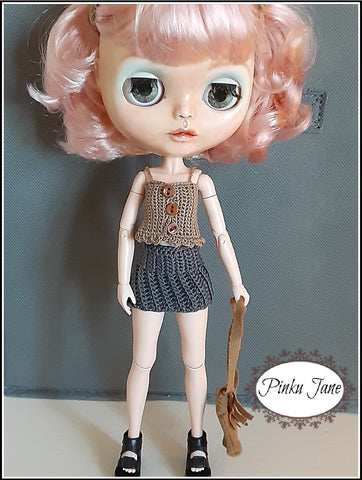 Pinku Jane Blythe/Pullip Crochet Camisole Crochet Pattern For 12" Blythe Dolls larougetdelisle
