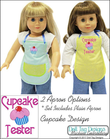 Doll Tag Clothing Machine Embroidery Design Cupcake Aprons Machine Embroidery Designs larougetdelisle
