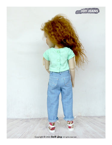 Doll Joy WellieWishers Joy Jeans 14.5-15 inch Doll Clothes Pattern larougetdelisle