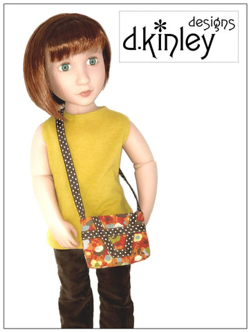 Dkinley Designs 18 Inch Modern Art Deco Bags Accessory Pattern for 14-18" Dolls larougetdelisle