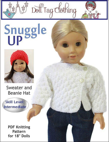 Doll Tag Clothing Knitting Snuggle Up Knitting Pattern larougetdelisle
