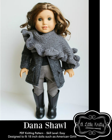 A Little Knitty Knitting Dana Shawl Knitting Pattern larougetdelisle