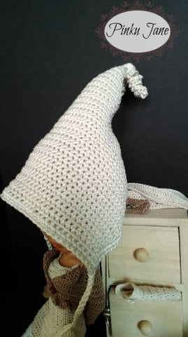 Pinku Jane Blythe/Pullip Elfin Pointed Hat Crochet Pattern For 12" Blythe Dolls larougetdelisle