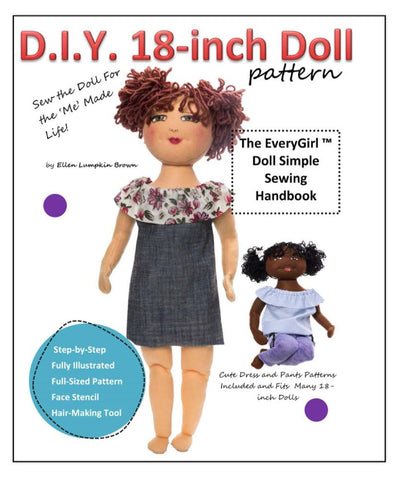 The Doll Loft Cloth doll D.I.Y. EveryGirl Simple Sewing 18" Cloth Doll Pattern larougetdelisle