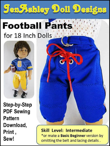 Jen Ashley Doll Designs 18 Inch Modern Football Pants 18" Doll Clothes larougetdelisle