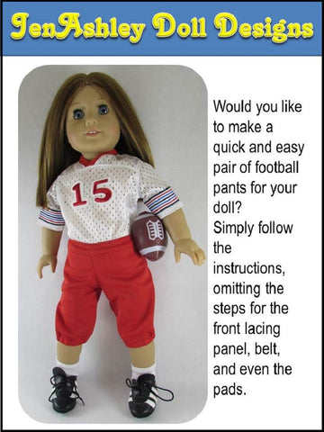 Jen Ashley Doll Designs 18 Inch Modern Football Pants 18" Doll Clothes larougetdelisle