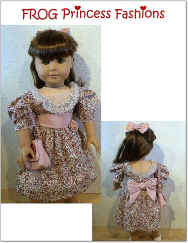 Frog Princess Fashions 18 Inch Historical Party Like It's 1985 18" Doll Clothes Pattern larougetdelisle