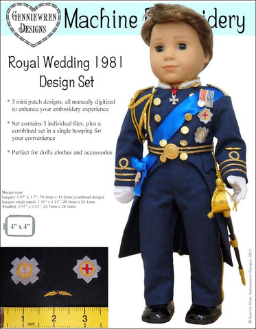 Genniewren Machine Embroidery Design Royal Wedding 1981 Design Set - Machine Embroidery larougetdelisle