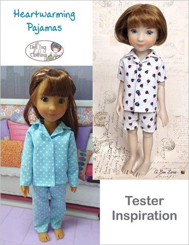 Doll Tag Clothing Siblies Heartwarming Pajamas 12" Siblies™ Doll Clothes Pattern larougetdelisle
