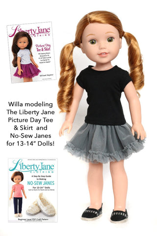 Liberty Jane H4H/Les Cheries Picture Day Tee and Skirt for Les Cheries and Hearts for Hearts Girls Dolls larougetdelisle