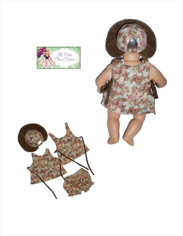 Mon Petite Cherie Couture Bitty Baby/Twin Janine 15" Baby Doll Clothes Pattern larougetdelisle