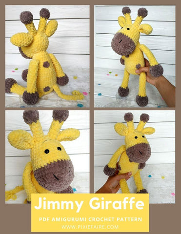 Plushico Amigurumi Jimmy Giraffe Amigurumi Crochet Pattern larougetdelisle