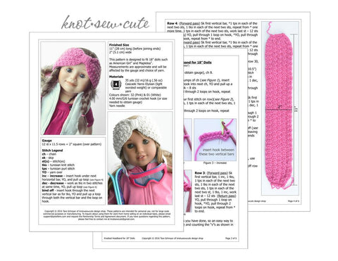 Knot-Sew-Cute Crochet Knotted Headband Crochet Pattern larougetdelisle
