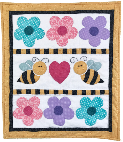 Ladybug Doll Quilts Quilt Buzzy Love 18" Doll Quilt Pattern larougetdelisle
