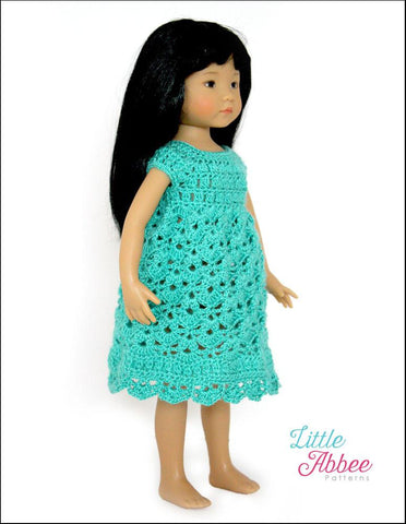 Little Abbee Little Darling Spring Petal Dress Crochet Pattern for Little Darling Dolls larougetdelisle