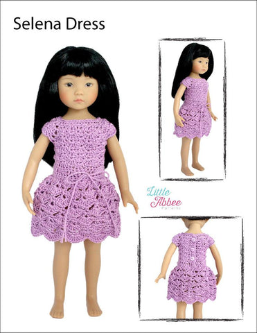 Little Abbee Little Darling Selena Dress Pattern for Little Darling Dolls larougetdelisle