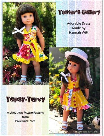 Little Miss Muffett Gotz 19" Topsy Turvy Pattern for Gotz Dolls larougetdelisle