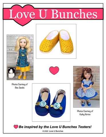 Love U Bunches Siblies Plain Jane Shoes for 12" Siblies Dolls larougetdelisle