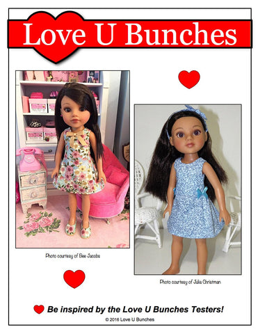 Love U Bunches H4H/Les Cheries Polka Dot Party Dress for Les Cheries and Hearts For Hearts Girls Dolls larougetdelisle