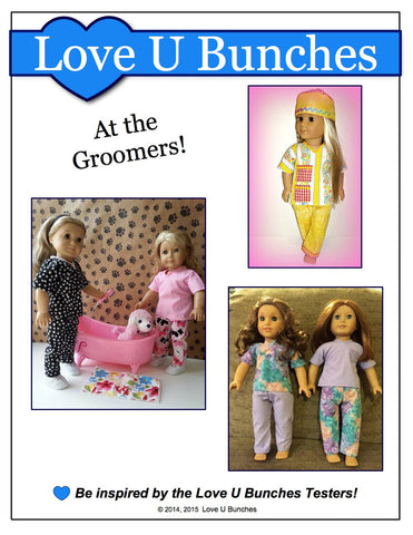 Love U Bunches 18 Inch Modern Scrubs Outfit 18" Doll Clothes Pattern larougetdelisle