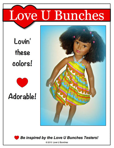 Love U Bunches Karito Kids Simply Summer Sundress Pattern for Karito Kids Dolls larougetdelisle
