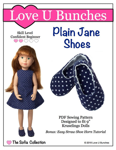 Love U Bunches Kruselings Plain Jane Shoe Pattern for Kruselings Dolls larougetdelisle