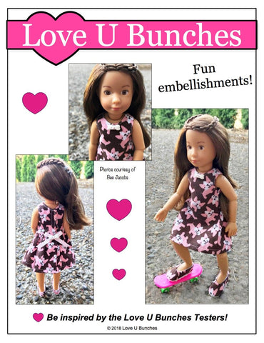 Love U Bunches Kruselings Polka Dot Party Dress Pattern for Kruselings Dolls larougetdelisle