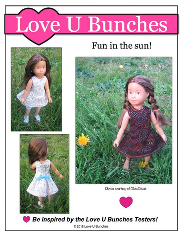 Love U Bunches Kruselings Polka Dot Party Dress Pattern for Kruselings Dolls larougetdelisle