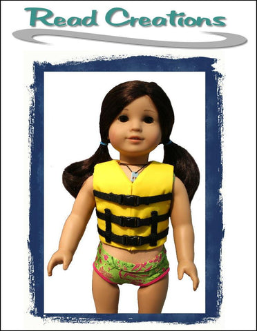 Read Creations 18 Inch Modern Life Jacket 18" Doll Clothes Pattern larougetdelisle