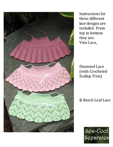 Sew Cool Separates BJD Light & Lacy Knitting Pattern for MSD Ball Jointed Dolls larougetdelisle