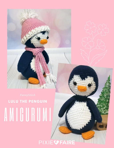 Funny Stitch Amigurumi Lulu the Penguin Amigurumi Crochet Pattern larougetdelisle