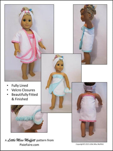 Little Miss Muffett 18 Inch Modern Luxurious Day at the Spa 18" Doll Clothes larougetdelisle