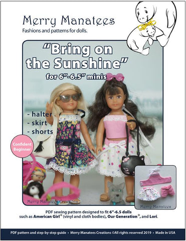 Merry Manatees Mini Bring On The Sunshine for 6" Mini Dolls larougetdelisle