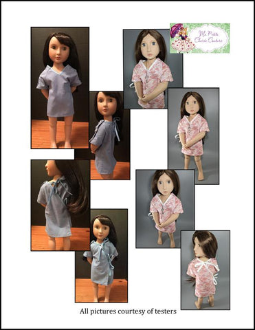 Mon Petite Cherie Couture A Girl For All Time Medical Gown 16" Doll Clothes Pattern for AGAT larougetdelisle